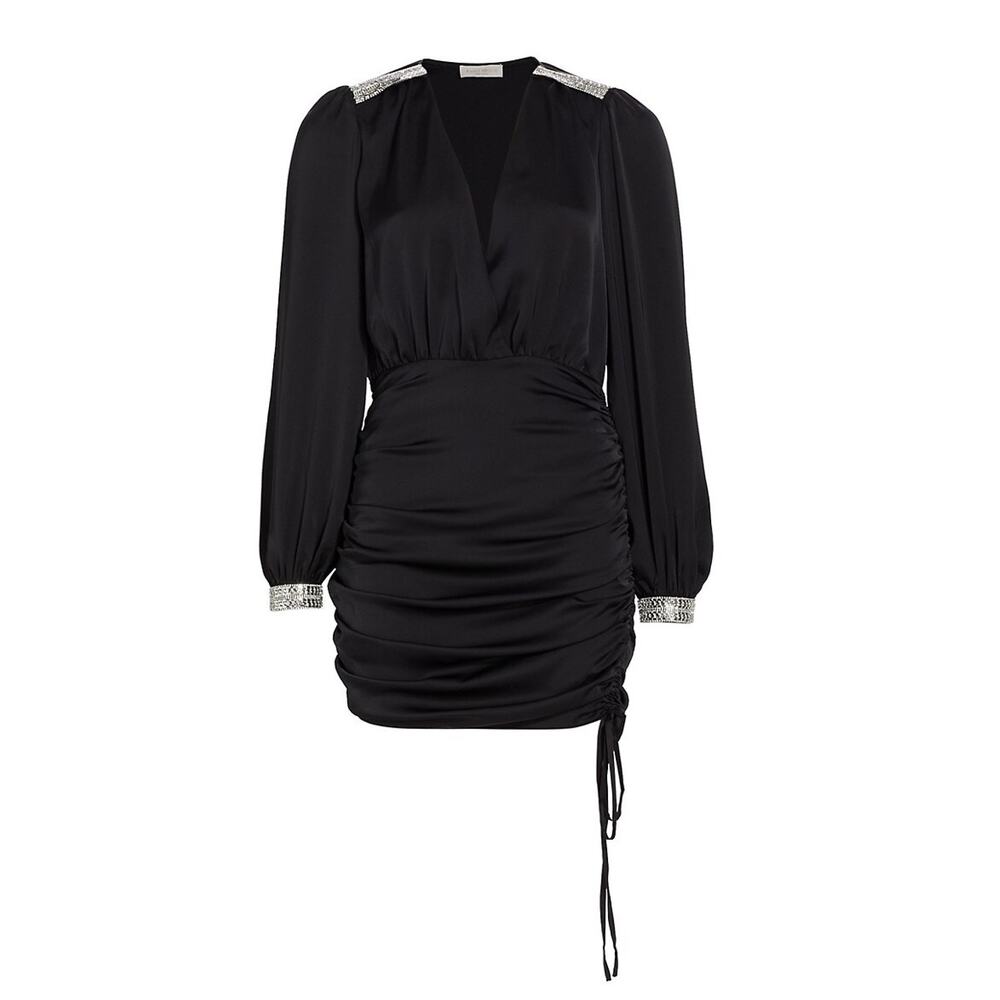 Ramy Brook Embellished Black Foxy Dress Size 4